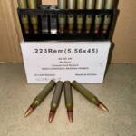 .223 (5.56 x 45 ) 62gr HP steel case  (100RNDs)