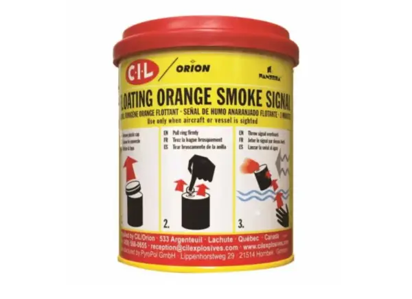 3 minute Orange smoke-expired for vessel use