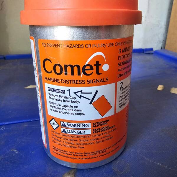 3 minute Orange smoke-expired for vessel use - Image 3