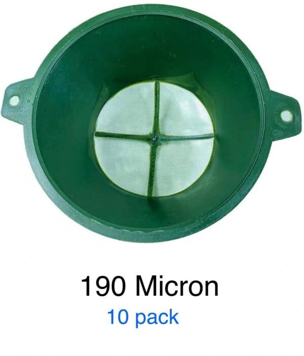 190 micron filters 10 pk 6"dia