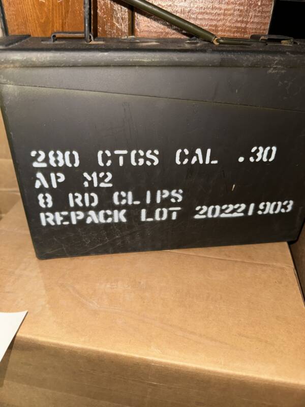 30-06 Ap m2 REPACK 280 RNDS ON CLIPS