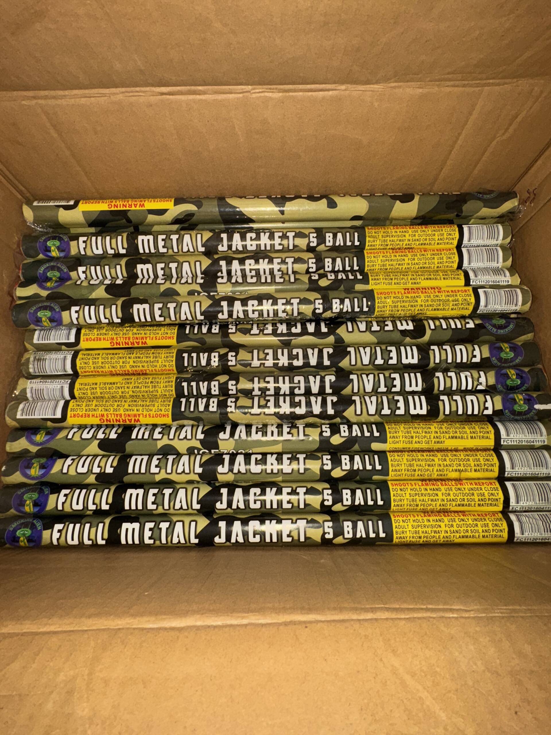 FULL METAL JACKET
☄️ROMAN CANDLES☄️
SILVER-GOLD OR COLOR TRACER TO REPORT 🧨