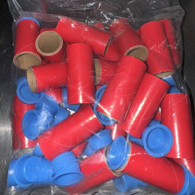(50 QTY ) 1"x2.5" KRAFT TUBE