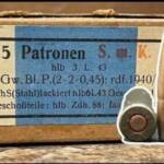 German Nazi 8mm Armor Piercing Ammunition 15 rnd Original era box - Image 2