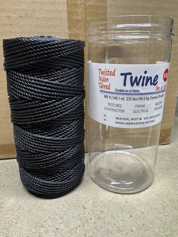 #36 TARRED TWISTED LINE 486' tensile strength 235lbs