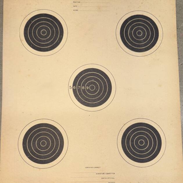 75 Ft small bore official target  ( 20 pack )