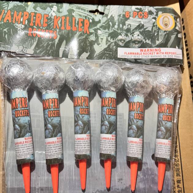 VAMPIRE KILLER (s) ROCKETS 6pk 2"🧨