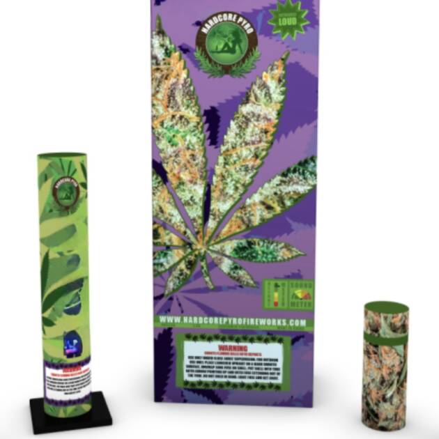 GANJA SHELLS 24pk CANISTERS 6"
HARDCORE PYRO