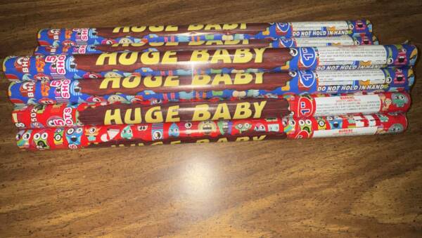 HUGE BABY ROMAN CANDLE 1" BORE 5 SHOT  🧨