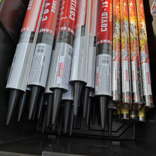 Roman candle : COVID VACCINE 140 shot