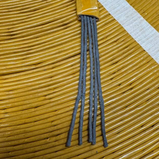 QUICK MATCH / BLACK MATCH TRUE BLACK POWDER COATED  5 STRING  - ORIGINAL HQ SWISS MADE LMTD QTY PREMIUM !!! WTR PROOF - MULTIPLE LENGTHS AVAILABLE