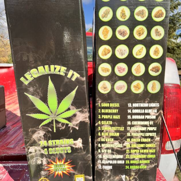 5" canister shell (LEGALIZE IT ) ganja