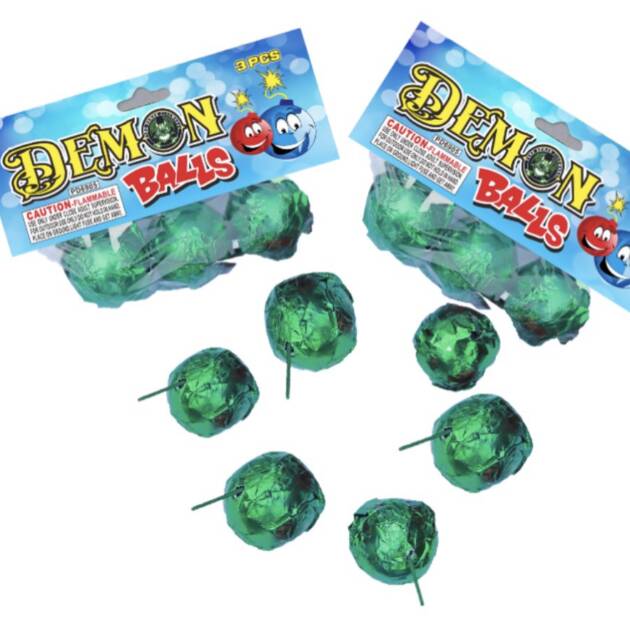 XL CRACKLING DEMON BALLS  3pc