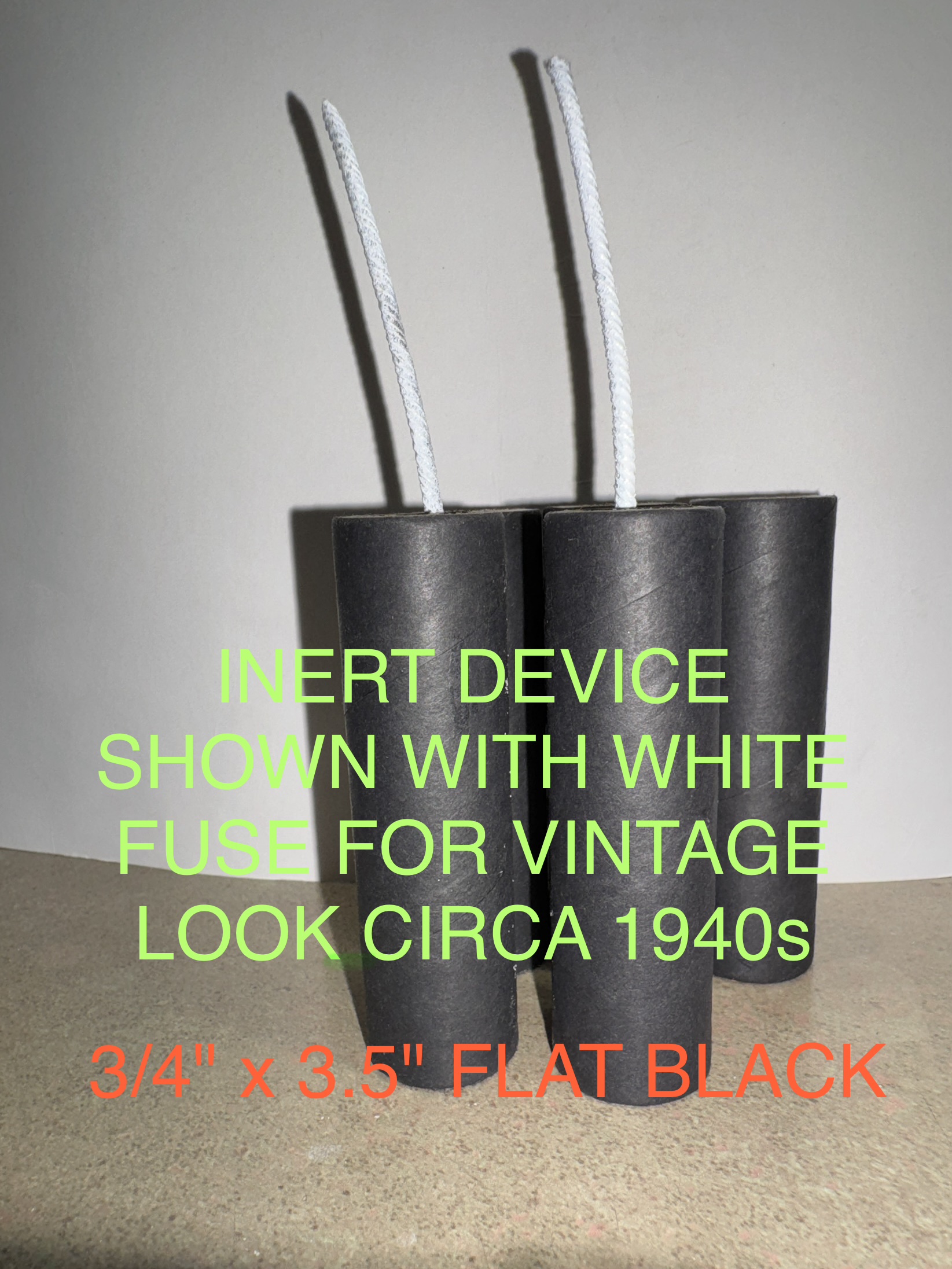 EXTRA HIGH QUALITY INSERT TUBES 3/4" Id x 3.5"L x 1.0" Od W/ Heavy Tight Wound 1/8" wall (FLAT BLACK & FLAT RED ) BLADE CUT CLEAN ENDS - Image 7